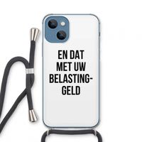 Belastinggeld: iPhone 13 mini Transparant Hoesje met koord