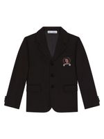 Dolce & Gabbana Kids blazer à simple boutonnage - Noir