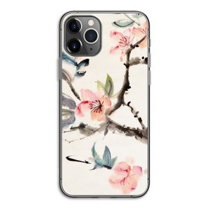 Japanse bloemen: iPhone 11 Pro Transparant Hoesje
