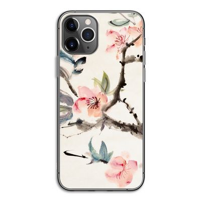 Japanse bloemen: iPhone 11 Pro Transparant Hoesje