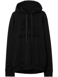 Burberry hoodie Equestrian Knight en jacquard - Noir