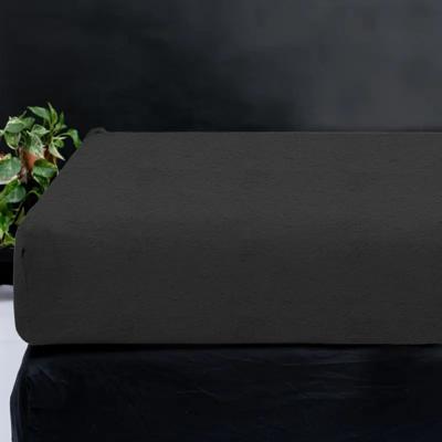 Sleeptime Teddy hoeslaken Antraciet 160 x 200 cm