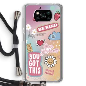 Positivity: Xiaomi Poco X3 Pro Transparant Hoesje met koord