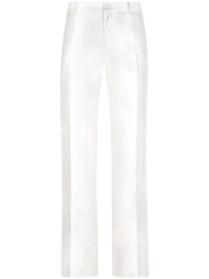 Dolce & Gabbana pantalon de costume à coupe droite - Blanc