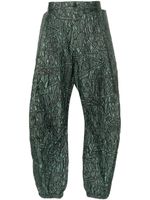 Walter Van Beirendonck pantalon à imprimé abstrait - Vert - thumbnail