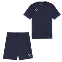 PUMA teamGOAL Matchday Voetbaltenue Kids Donkerblauw Wit