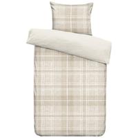 Leen Bakker - Dekbedovertrek Philip - Zand/taupe - 140x200/220 Cm - Polyester - Taupe#Beige