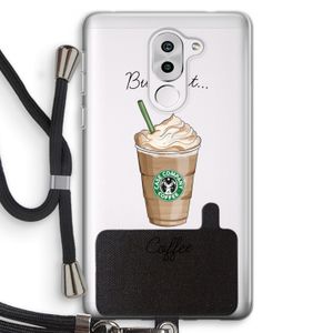 But first coffee: Honor 6X Transparant Hoesje met koord