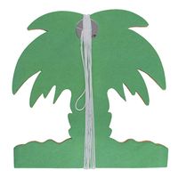 Funny Fashion Hawaii palmbomen thema feestslinger - gekleurd - 400 cm - papier   -