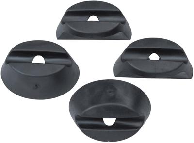 Basil buddy rubberen ringen - set van 4 - zwart