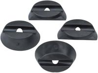 Basil buddy rubberen ringen - set van 4 - zwart