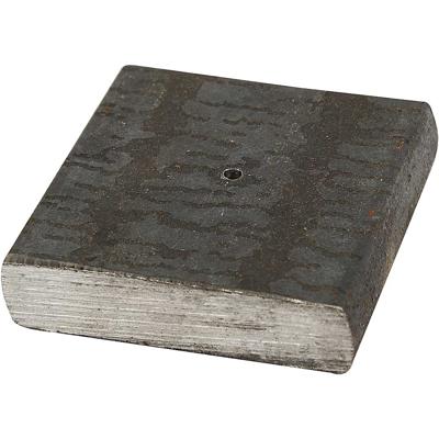 Creativ Company Metalen voet, afm 4x4x1 cm, gatgrootte 2 mm, 1 stuk