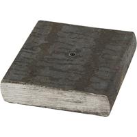 Creativ Company Metalen voet, afm 4x4x1 cm, gatgrootte 2 mm, 1 stuk