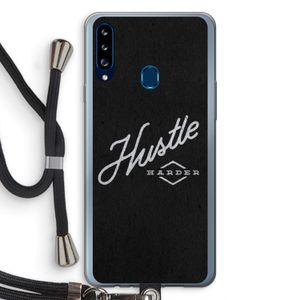 Hustle: Samsung Galaxy A20s Transparant Hoesje met koord