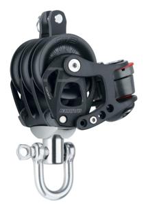Harken 45mm Element 3-schijfsblok Met Hondsvot En Klem Default