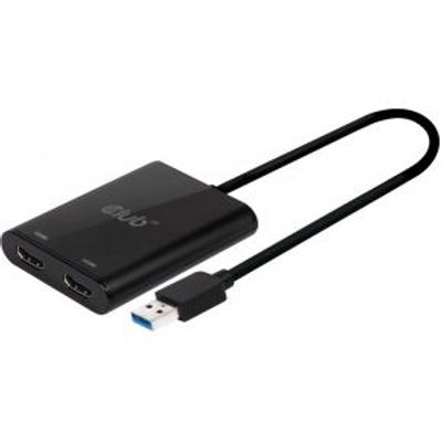 CLUB3D USB A to HDMI© 2.0 Dual Monitor 4K 60Hz