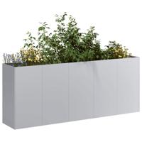 Plantenbak 200x40x80 cm gegalvaniseerd staal