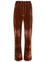 Isolda pantalon en velours Susan à coupe droite - Marron