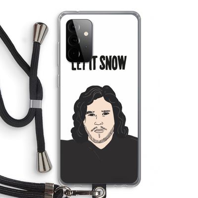 Let It Snow: Samsung Galaxy A72 5G Transparant Hoesje met koord