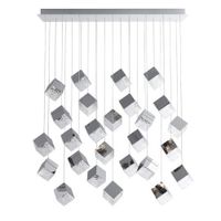 Bomma Pyrite 26 pcs Square Hanglamp - Zilver - thumbnail