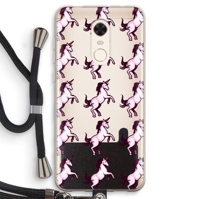 Musketon Unicorn: Xiaomi Redmi 5 Transparant Hoesje met koord