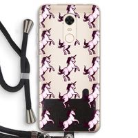 Musketon Unicorn: Xiaomi Redmi 5 Transparant Hoesje met koord