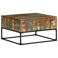 VidaXL Salontafel 68x68x41 cm massief gerecycled hout - thumbnail