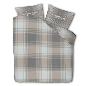 McGregor Dekbedovertrek McGregor Flanel - Taupe Tartan 2-persoons (200 x 240 cm + 2 kussenslopen) Dekbedovertrek