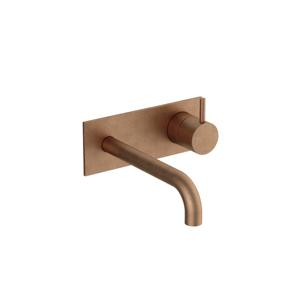Hotbath Cobber Afbouwdeel - voor wastafelkraan - 18cm uitloop - Living colours - Verouderd Messing CB106EXT18AB
