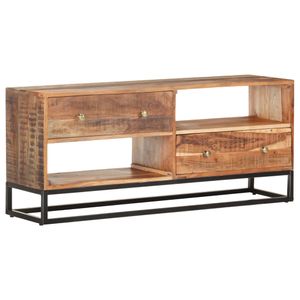 Tv-meubel 120x30x50 cm ruw acaciahout