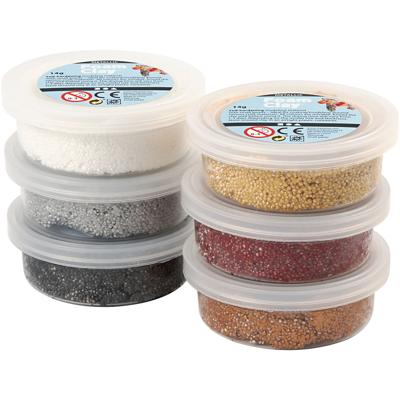 Foam Clay ®, metallic, bruin harmonie, 6x14 gr/ 1 doos