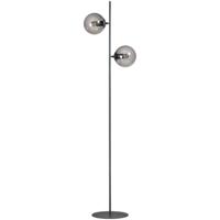 ETH Design vloerlampDavina 2-lichts zwart met smoke glas - 05-VL8190-30 ETH Design vloerlampDavina 2-lichts zwart met smoke glas - 05-VL8190-30