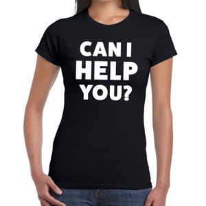 Can i help beurs/evenementen t-shirt zwart dames