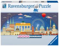 Ravensburger puzzel 1000 stukjes nachts in Berlin