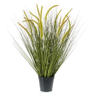 Kunstplant groen gras sprieten - 70 cm - Grasplanten/kunstplanten - voor binnen gebruik