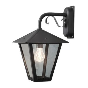 Konstsmide Benu Down 435-750 Buitenlamp (wand) Spaarlamp, LED E27 100 W Zwart