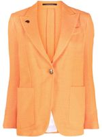 Gabriele Pasini blazer en coton à simple boutonnage - Orange - thumbnail