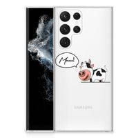 Samsung Galaxy S22 Ultra Telefoonhoesje met Naam Cow - thumbnail