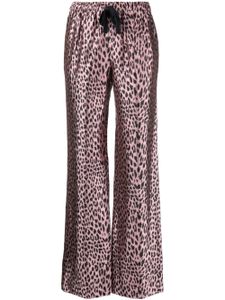 Zadig&Voltaire pantalon en satin à motif léopard - Rose