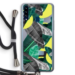 Fantasie jungle: Samsung Galaxy A20s Transparant Hoesje met koord