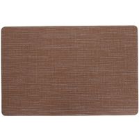 Cosy & Trendy Placemat rechthoekig - vinyl bruin - 29 x 44 cm