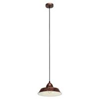 EGLO Vintage Auckland - Hanglamp - 1 Lichts - Ø260mm. - Koperkleurig