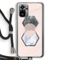 Creatieve toets: Xiaomi Redmi Note 10S Transparant Hoesje met koord