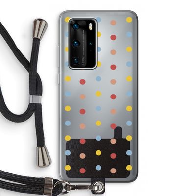 Bollen: Huawei P40 Pro Transparant Hoesje met koord