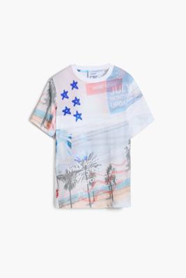 Bedrukte T-shirt American Magic - WHITE - L