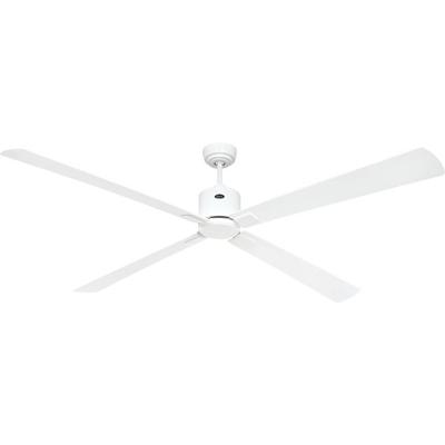 CasaFan ECO NEO III 180-4 WE-WE/LG WiFi Flügel Weiß/Lichtgrau Plafondventilator Wit Met afstandsbediening, Timer, Met wintermodus, Bediening via App