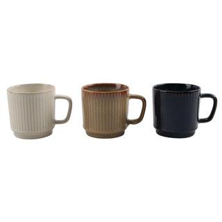 Koffiemok Bistro stapelbaar reactive glazed 270 ml assorti