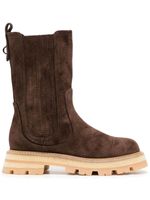 Ermanno Scervino bottes Biker en cuir - Marron - thumbnail