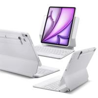 iPad Air 13" (2024) Rebound Magnetische Tastatur Hülle 360 - DE Layout-Weiß