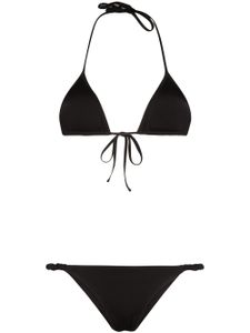 Reina Olga bikini à détails froncés - Noir